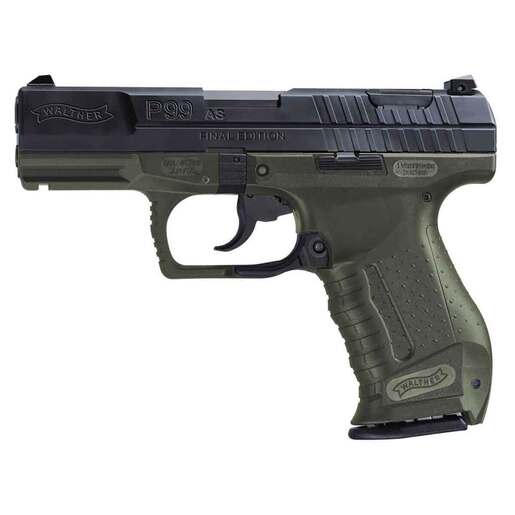 Walther P99 AS Final Edition 9mm Luger 4in OD Green Pistol - 10+1 Rounds - Green Fullsize image