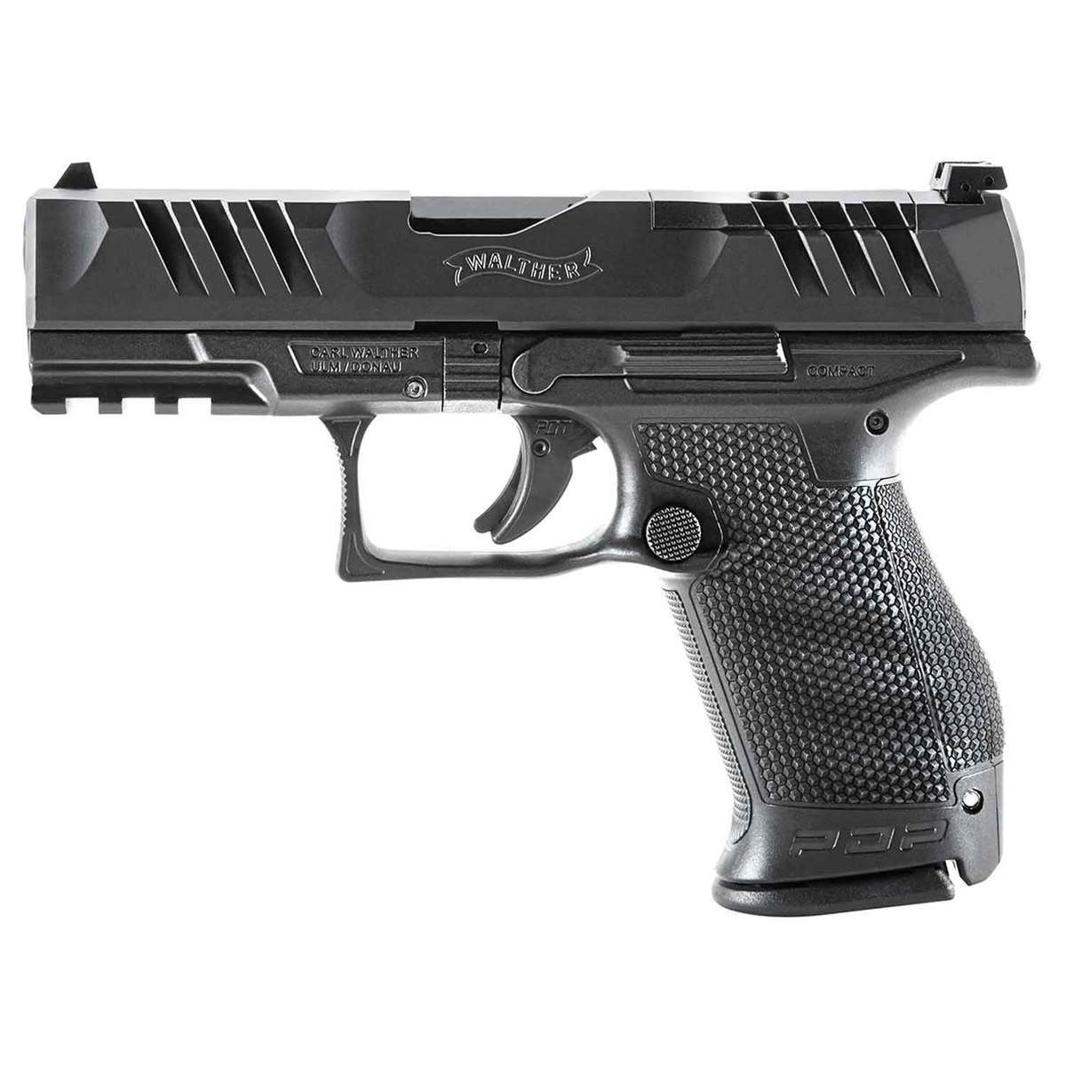 Walther PDP Compact Optics Ready 9mm Luger 4in Black Pistol - 15+1 Rounds - Black Walther PDP Compact Optics Ready 9mm Luger 4in Black Pistol - 15+1 Rounds - Black