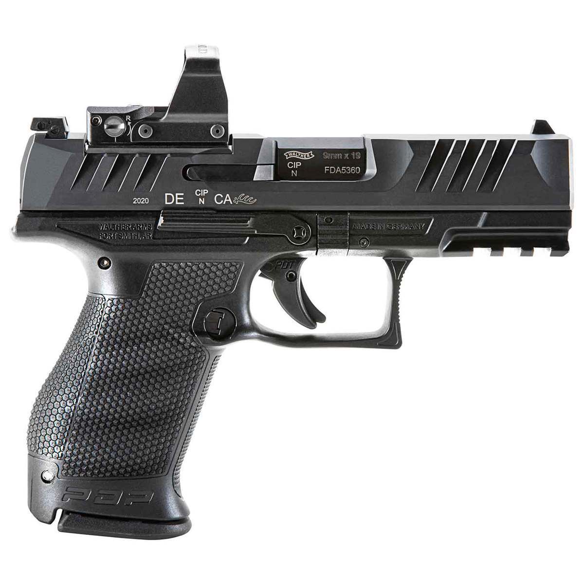 Walther PDP Compact Optics Ready 9mm Luger 4in Black Pistol - 15+1 Rounds - Black Walther PDP Compact Optics Ready 9mm Luger 4in Black Pistol - 15+1 Rounds - Black