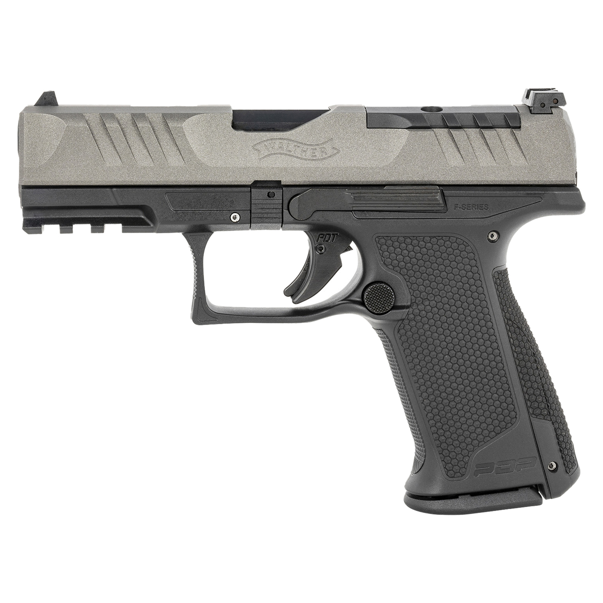 Walther PDP F-Series 9mm Luger 4in Gray Pistol - 15+1 Rounds - Gray Walther PDP F-Series 9mm Luger 4in Gray Pistol - 15+1 Rounds - Gray