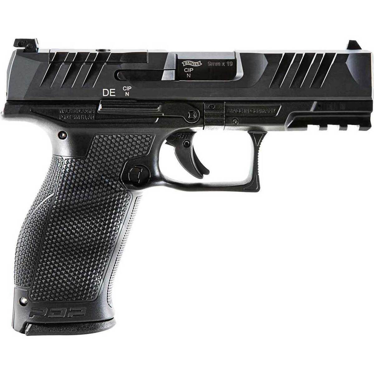 Walther PDP Optics Ready 9mm Luger 4in Black Pistol - 18+1 Rounds - Black Walther PDP Optics Ready 9mm Luger 4in Black Pistol - 18+1 Rounds - Black