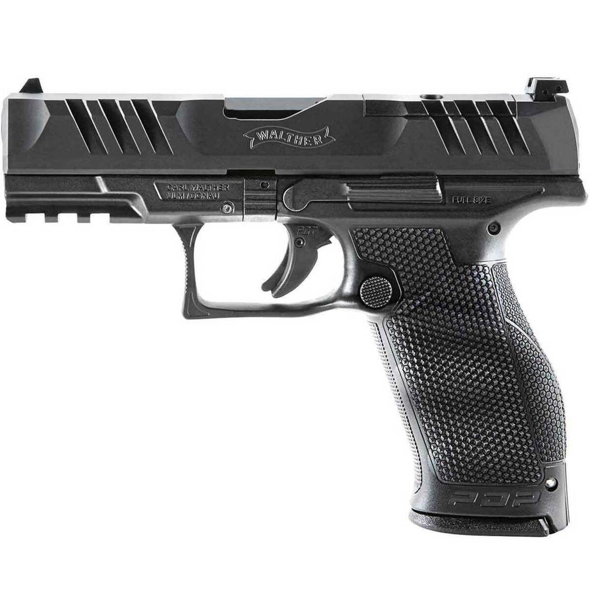 Walther PDP Optics Ready 9mm Luger 4in Black Pistol - 18+1 Rounds - Black Walther PDP Optics Ready 9mm Luger 4in Black Pistol - 18+1 Rounds - Black