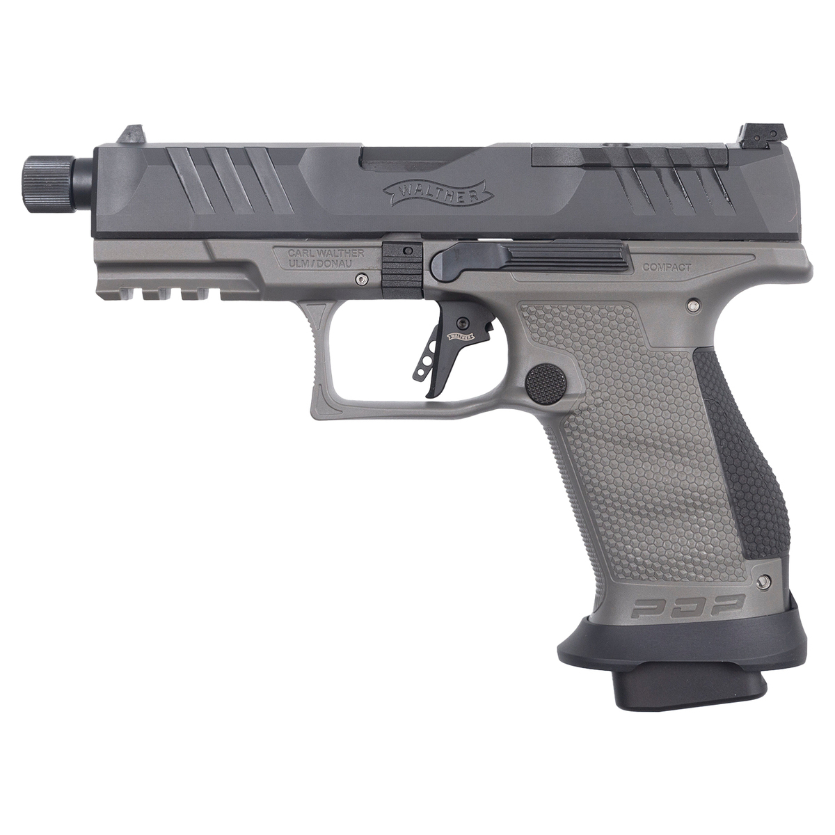 Walther PDP Pro SD 9mm Luger 4.6in Matte Black Pistol - 15+1 Rounds - Gray Walther PDP Pro SD 9mm Luger 4.6in Matte Black Pistol - 15+1 Rounds - Gray