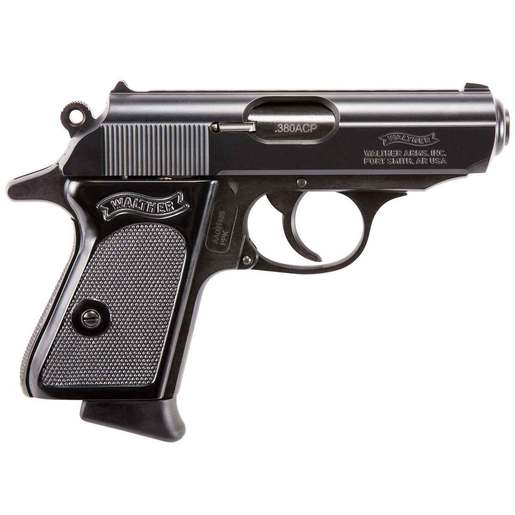Walther PPK 380 Auto (ACP) 3.3in Black Pistol - 6+1 Rounds - Black image