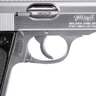 Walther PPK Stainless/Black 380 Auto (ACP) 3.3in Pistol - 6+1 Rounds - Black