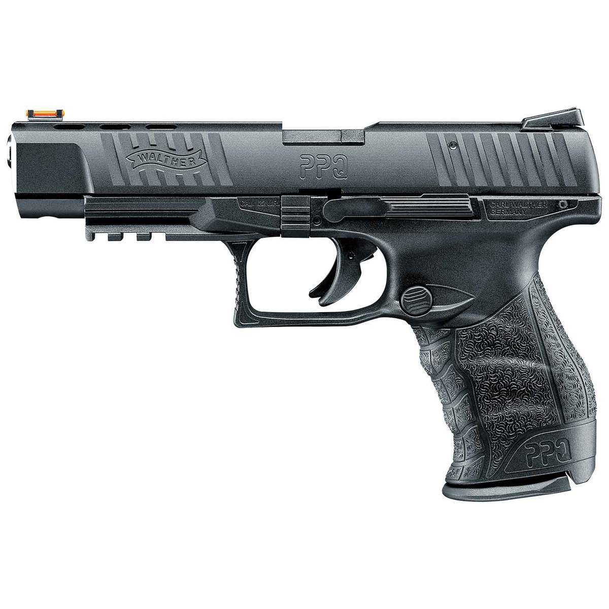 Walther PPQ M2 22 Long Rifle 5in Matte Black Tenifer Pistol - 12+1 Rounds - Black Walther PPQ M2 22 Long Rifle 5in Matte Black Tenifer Pistol - 12+1 Rounds - Black
