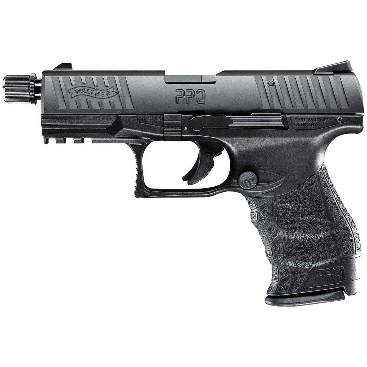 Walther PPQ M2 SD Tactical 22 Long Rifle 4in Matte Black Tenifer Pistol - 10+1 Rounds - Black Walther PPQ M2 SD Tactical 22 Long Rifle 4in Matte Black Tenifer Pistol - 10+1 Rounds - Black