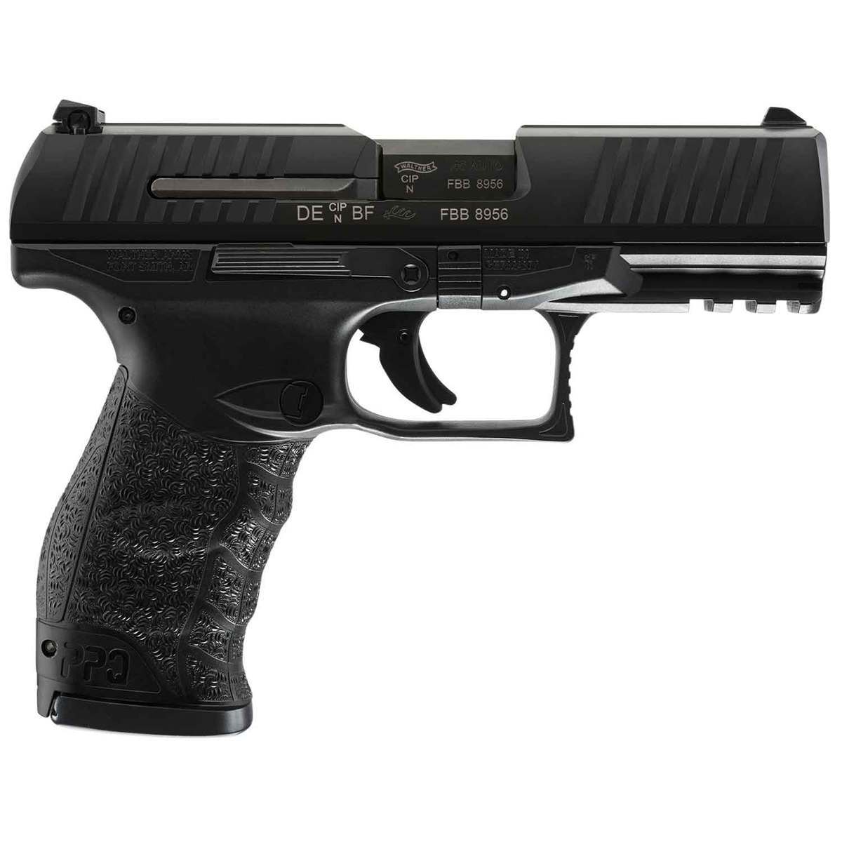 Walther PPQ 45 Auto (ACP) 4.25in Black Pistol - 12+1 Rounds - Black Walther PPQ 45 Auto (ACP) 4.25in Black Pistol - 12+1 Rounds - Black