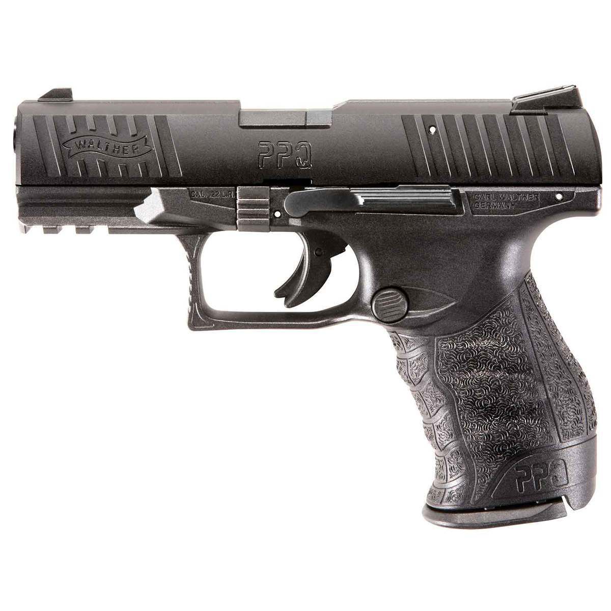 Walther PPQ M2 22 Long Rifle 4in Matte Black Tenifer Pistol - 12+1 Rounds - Black Walther PPQ M2 22 Long Rifle 4in Matte Black Tenifer Pistol - 12+1 Rounds - Black
