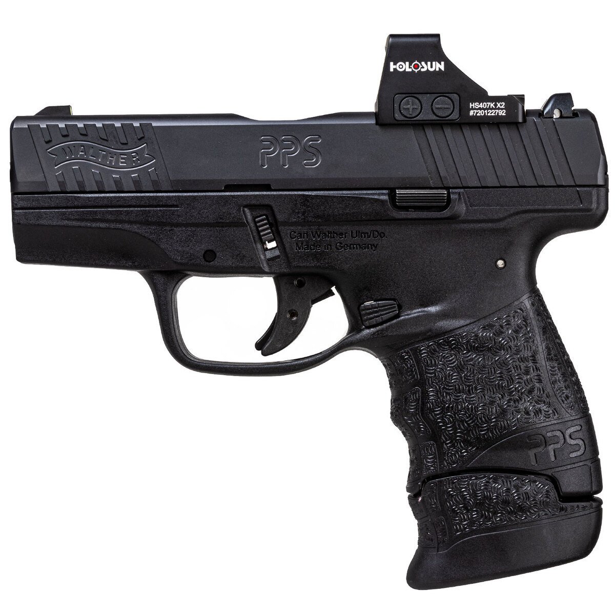 Walther PPS M2 9mm Luger 3.2in Matte Black Tenifer Steel Pistol - 6+1 Rounds - Black Walther PPS M2 9mm Luger 3.2in Matte Black Tenifer Steel Pistol - 6+1 Rounds - Black