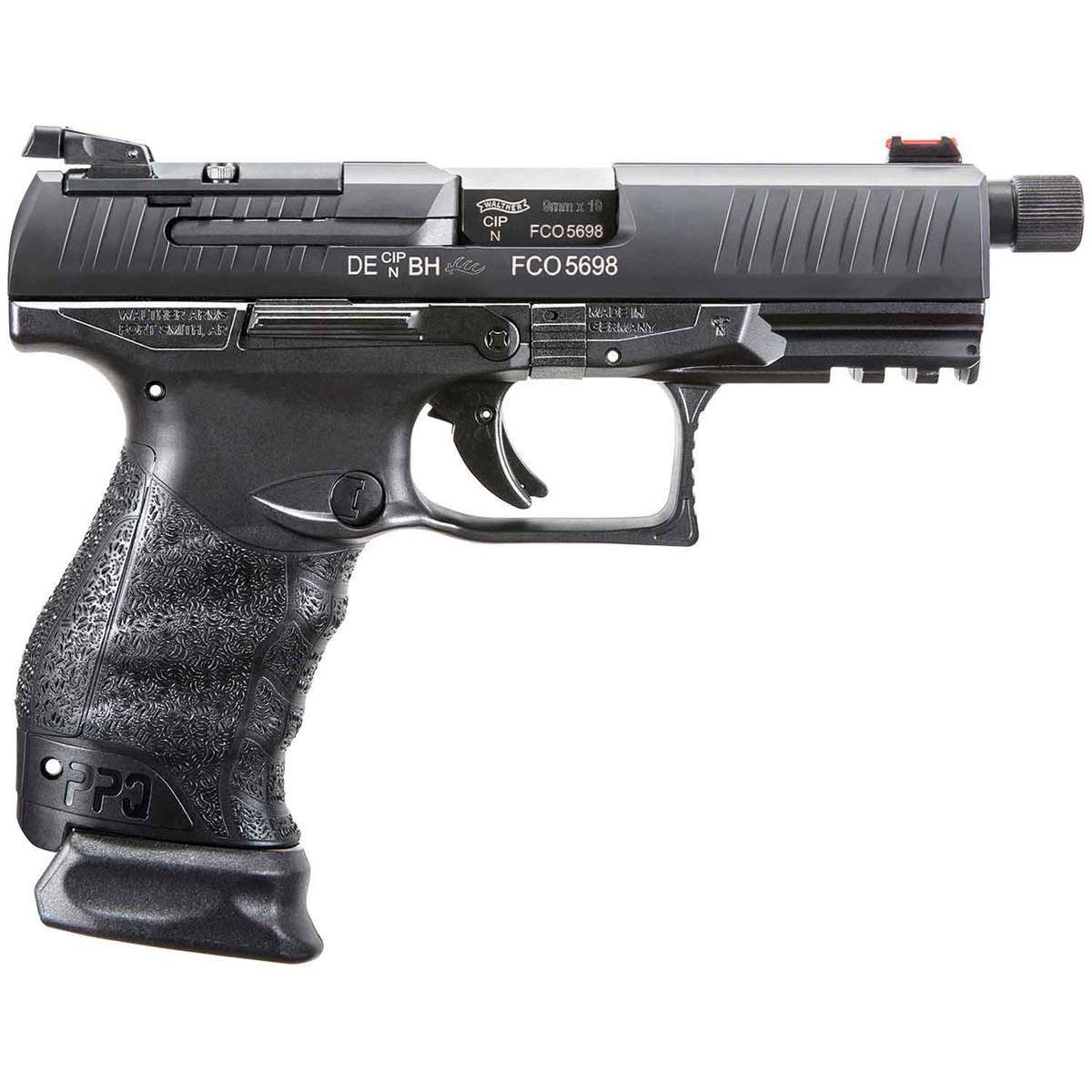 Walther Q4 Tac M2 With Threaded Barrel 9mm Luger 4.6in Black Pistol - 15+1 Rounds - Black Walther Q4 Tac M2 With Threaded Barrel 9mm Luger 4.6in Black Pistol - 15+1 Rounds - Black