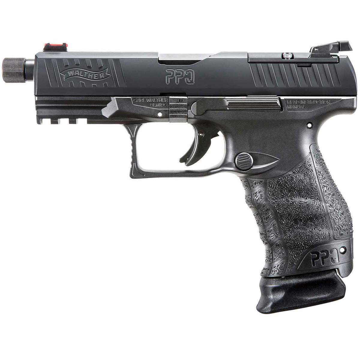 Walther Q4 Tac M2 With Threaded Barrel 9mm Luger 4.6in Black Pistol - 15+1 Rounds - Black Walther Q4 Tac M2 With Threaded Barrel 9mm Luger 4.6in Black Pistol - 15+1 Rounds - Black
