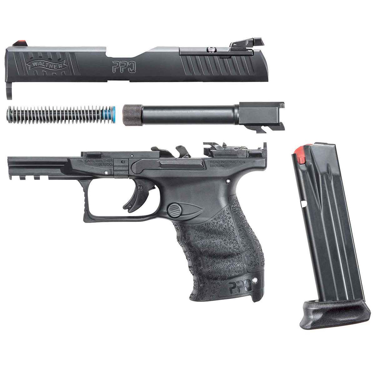 Walther Q4 Tac M2 With Threaded Barrel 9mm Luger 4.6in Black Pistol - 15+1 Rounds - Black Walther Q4 Tac M2 With Threaded Barrel 9mm Luger 4.6in Black Pistol - 15+1 Rounds - Black