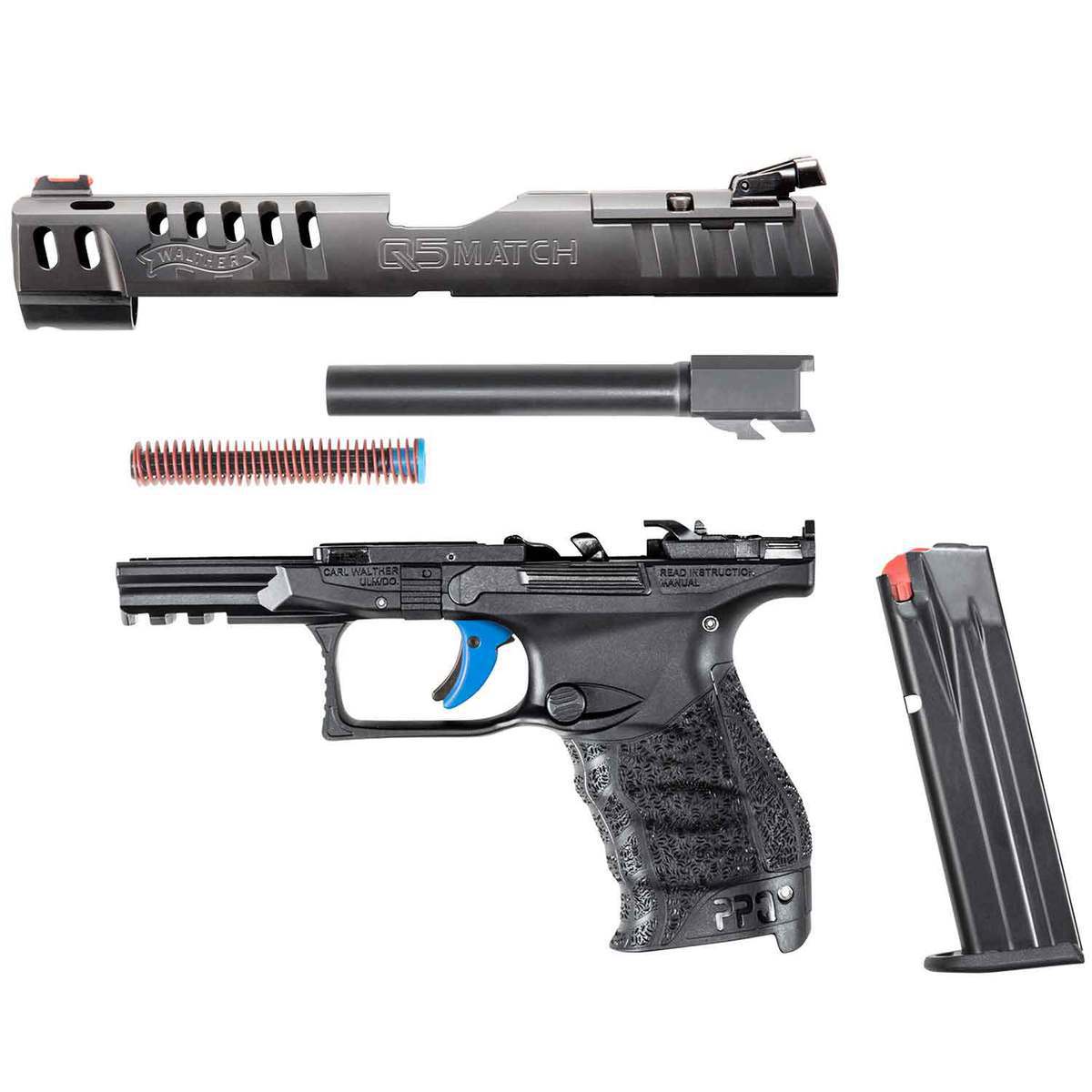 Walther Q5 Match M2 9mm Luger 5in Black Pistol - 15+1 Rounds - Black Walther Q5 Match M2 9mm Luger 5in Black Pistol - 15+1 Rounds - Black