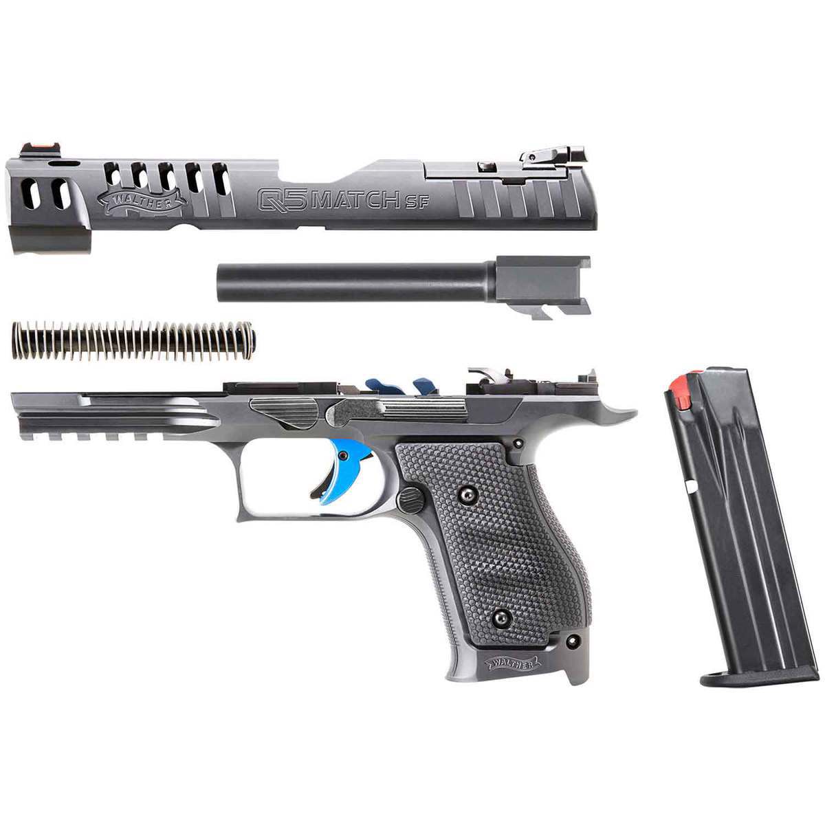 Walther Q5 Match Steel Frame 9mm Luger 5in Black Pistol - 15+1 Rounds - Black Walther Q5 Match Steel Frame 9mm Luger 5in Black Pistol - 15+1 Rounds - Black