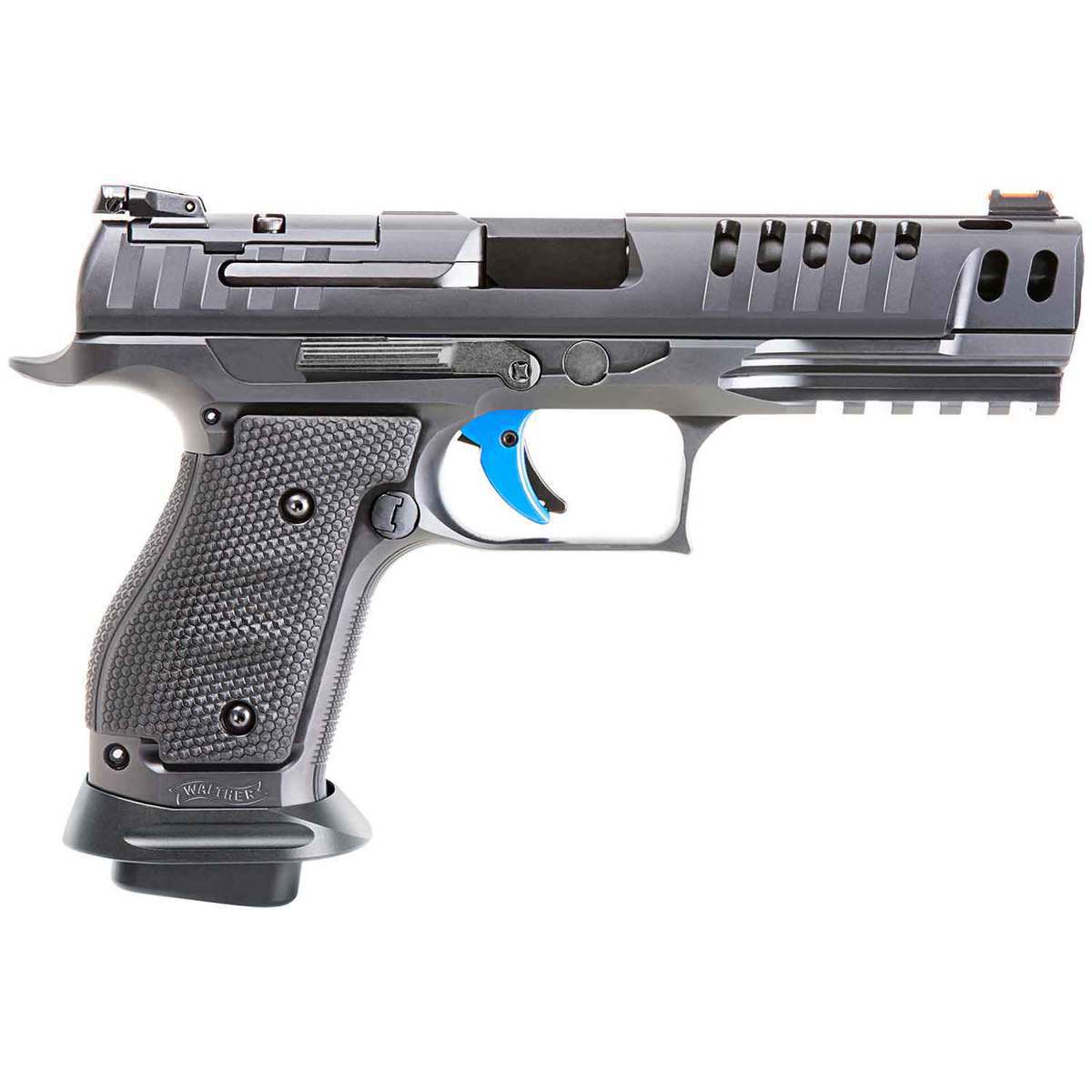 Walther Q5 Match Steel Frame Pro 9mm Luger 5in Black Pistol - 17+1 Rounds - Black Walther Q5 Match Steel Frame Pro 9mm Luger 5in Black Pistol - 17+1 Rounds - Black