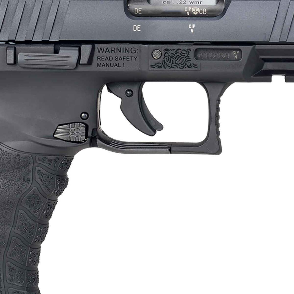 Walther WMP Optic Ready 22 WMR 4.5in Black Pistol - 15+1 Rounds - Black Walther WMP Optic Ready 22 WMR 4.5in Black Pistol - 15+1 Rounds - Black