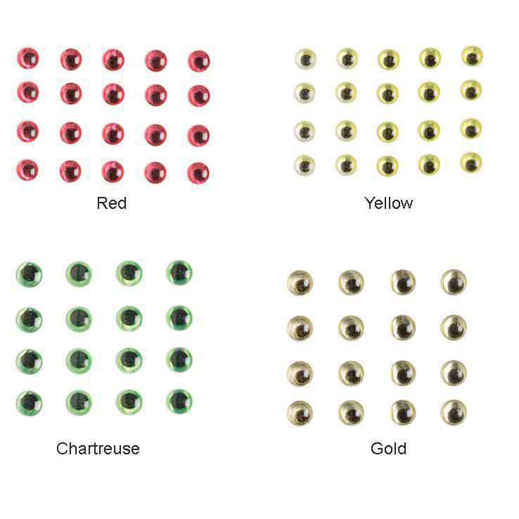 Wapsi Holo Dome Eyes - Chartreuse 1/8 in Wapsi Holo Dome Eyes - Chartreuse 1/8 in