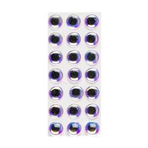 Wapsi Hologram Dome Eyes - Gold, 3/8in, 20 Pack