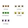 Wapsi Hologram Dome Eyes - Silver, 3/8in, 20 Pack - Silver 3/8in