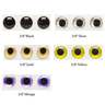 Wapsi Hologram Dome Eyes - Yellow, 3/16in, 20 Pack - Yellow 3/16in