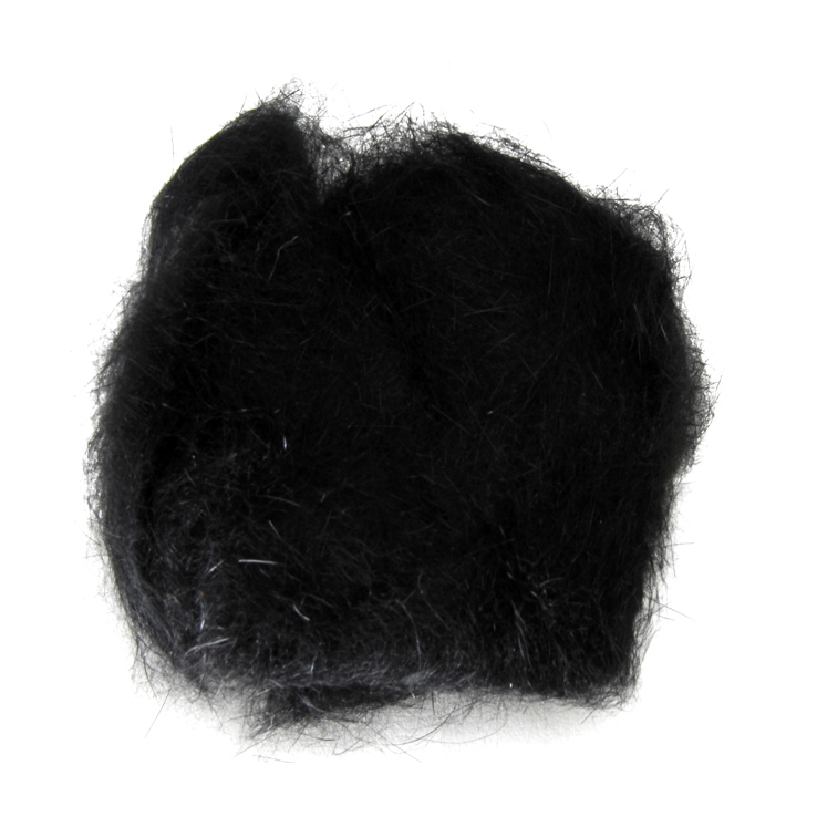 Wapsi Rabbit Dubbing - Black Wapsi Rabbit Dubbing - Black