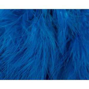Wapsi Strung Marabou Turkey Feather - Fl. Blue, 3-1/2 to 4-1/2in