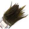 Wapsi Strung Rooster Saddles Long Feathers - Olive Dyed over Natural
