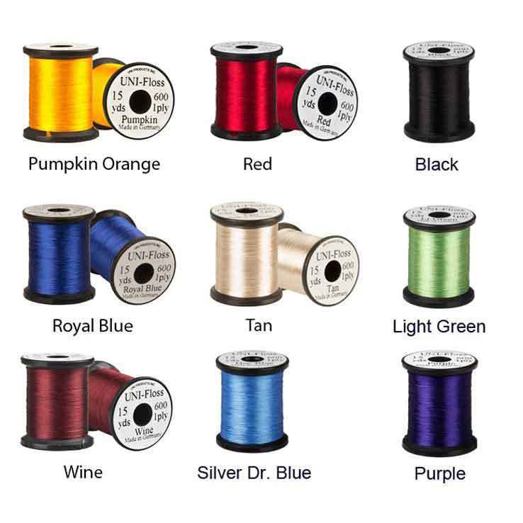 Uni Products Uni-Floss Fly Tying Thread Uni Products Uni-Floss Fly Tying Thread
