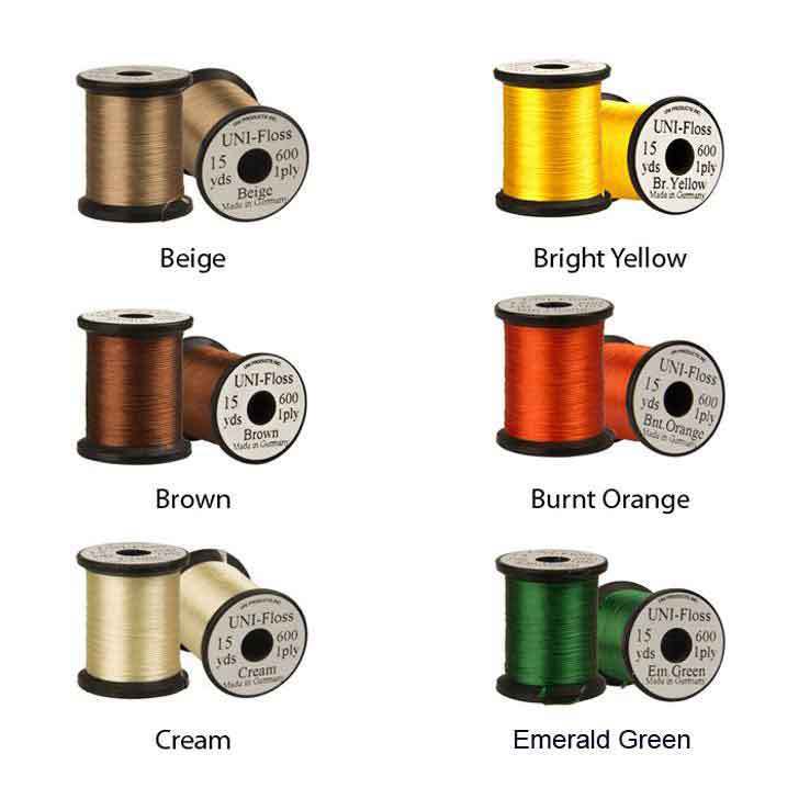 Uni Products Uni-Floss Fly Tying Thread Uni Products Uni-Floss Fly Tying Thread