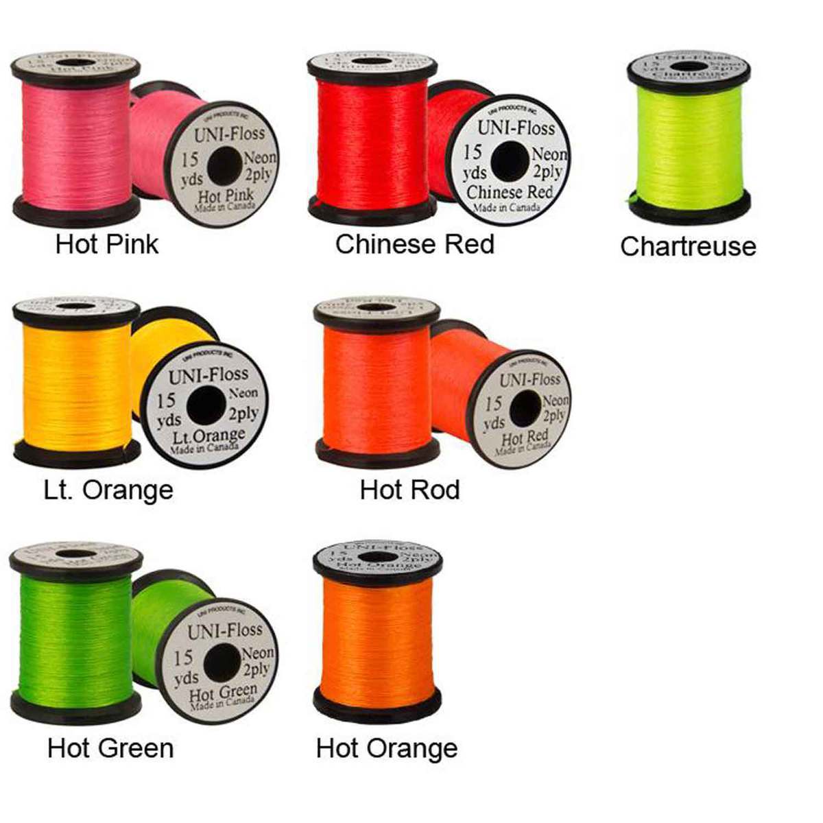 Wapsi Uni Neon Floss 600 Denier Polyester Wapsi Uni Neon Floss 600 Denier Polyester