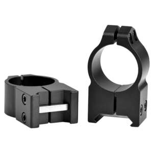 Warne Maxima 202M 1 inch Fixed High Scope Ring - Matte Black