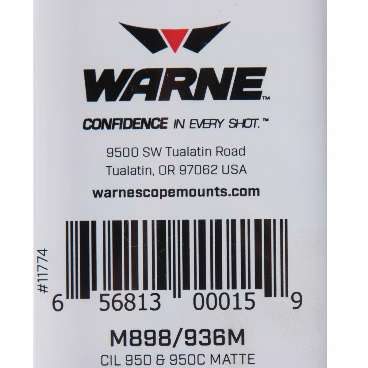 Warne Maxima CIL 950 & 950C Black Base - 2 Piece - Black Warne Maxima CIL 950 & 950C Black Base - 2 Piece - Black