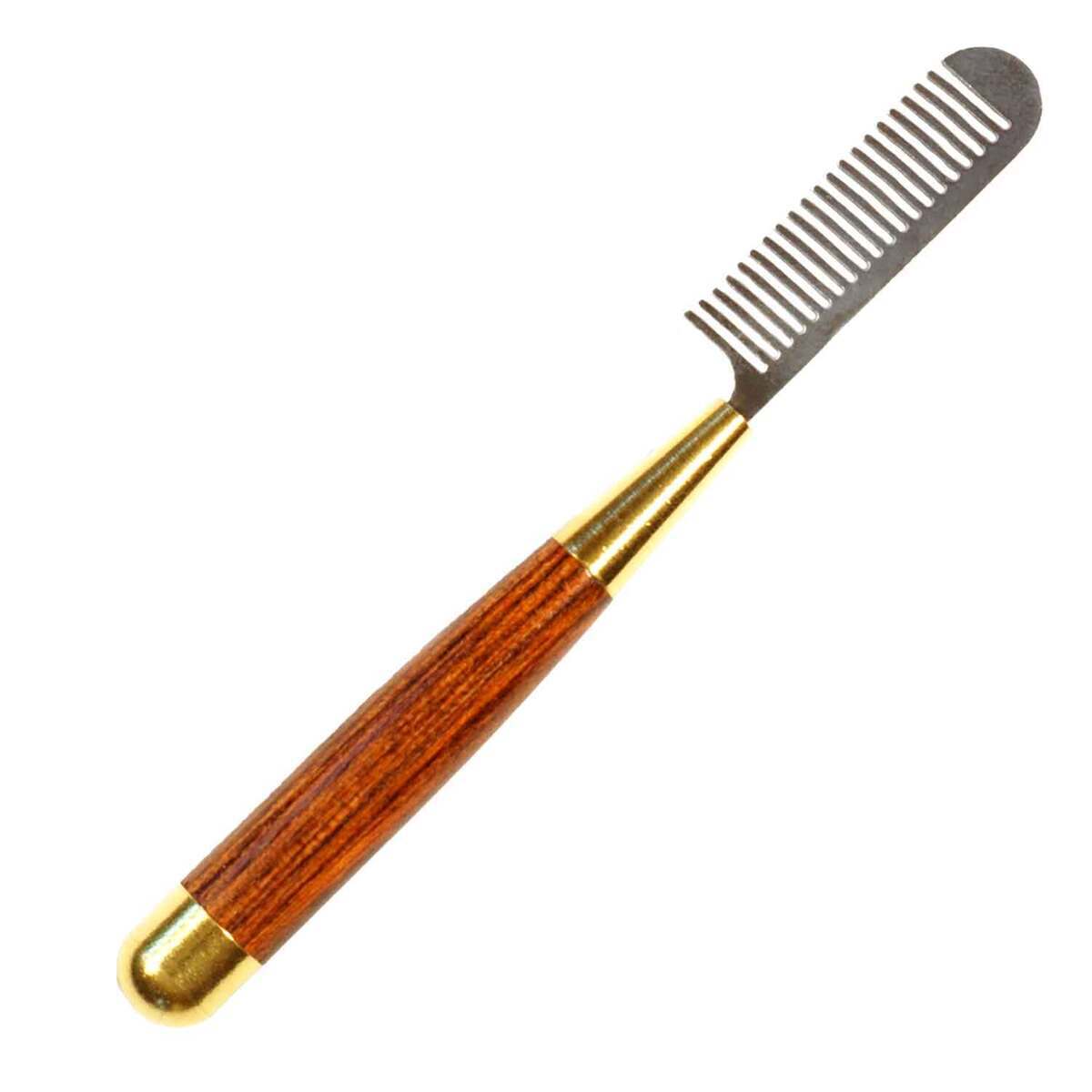 Wasatch Tools Fur Comb Tool - Wood/Gold Wasatch Tools Fur Comb Tool - Wood/Gold