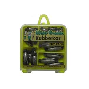Water Gremlin Rubbercor Pro Pack Sinkers - Assorted