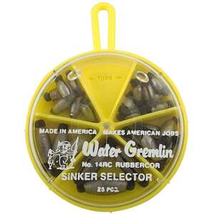 Water Gremlin Rubbercor Sinker Selector Pack