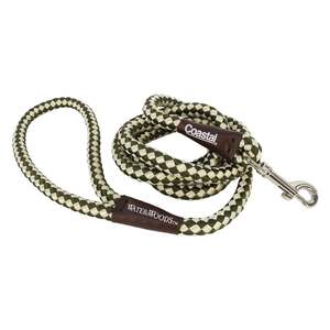 Water & Woods Braided Rope Snap Dog Leash - Green/White