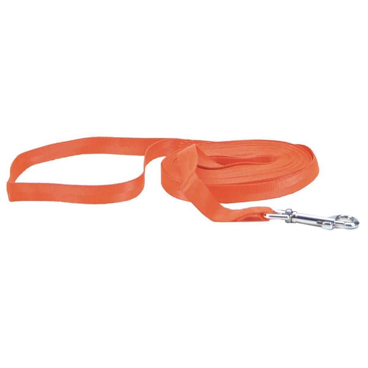 Water & Woods Nylon Check Cord Leash - Orange - 25ft - Orange 5/8in X 25ft Water & Woods Nylon Check Cord Leash - Orange - 25ft - Orange 5/8in X 25ft