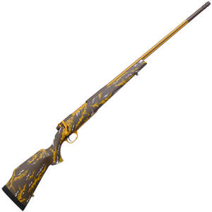 Weatherby Mark V Cowpoke Edition Brown/Gold/White Bolt Action Rifle -  300 Weatherby Magnum - 26in