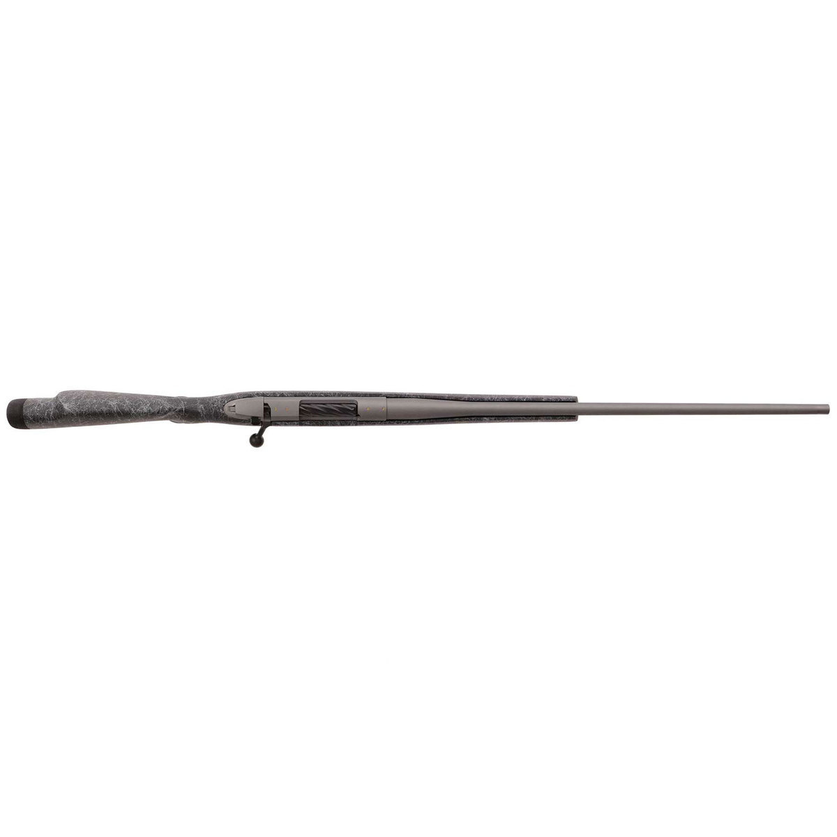 Weatherby Mark V Weathermark Tac Gray Bolt Action Rifle - 6.5-300 Weatherby Magnum - 26in - Black With Gray Webbing Weatherby Mark V Weathermark Tac Gray Bolt Action Rifle - 6.5-300 Weatherby Magnum - 26in - Black With Gray Webbing