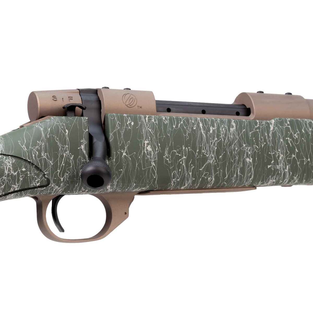 Weatherby Vanguard Sportsman's Edition Cerakote Bolt Acton Rifle - 243 Winchester - 24in - Green Weatherby Vanguard Sportsman's Edition Cerakote Bolt Acton Rifle - 243 Winchester - 24in - Green