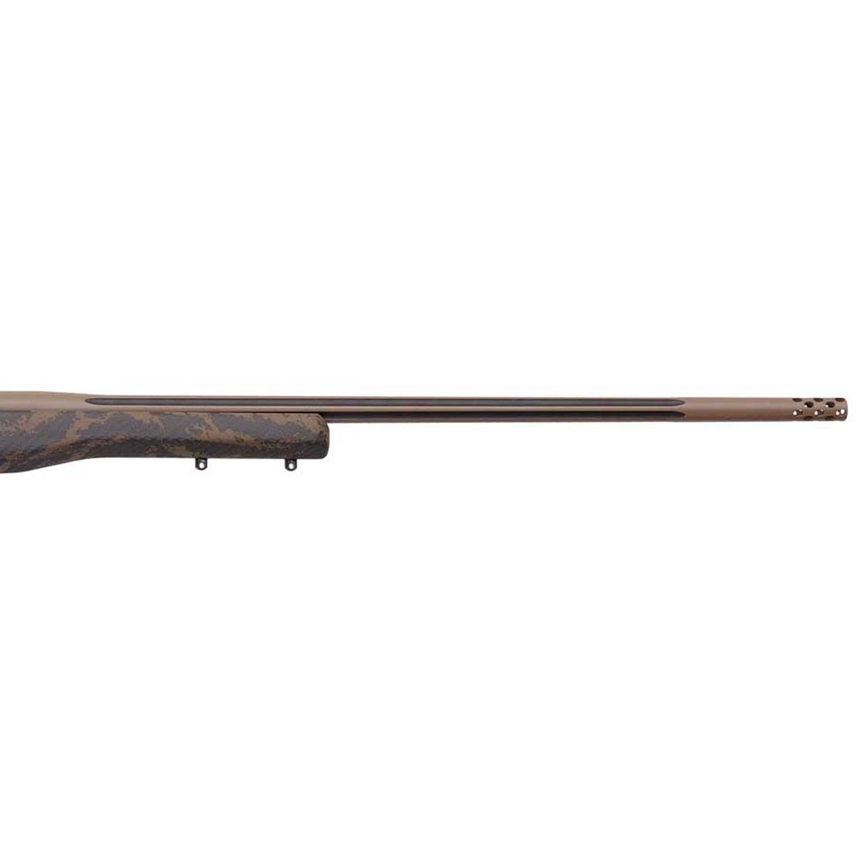 Weatherby Mark V Accumark Elite Coyote Tan Bolt Action Rifle - 257 Weatherby Magnum - Carbon Fiber w / Brown Sponge Patterns Weatherby Mark V Accumark Elite Coyote Tan Bolt Action Rifle - 257 Weatherby Magnum - Carbon Fiber w / Brown Sponge Patterns