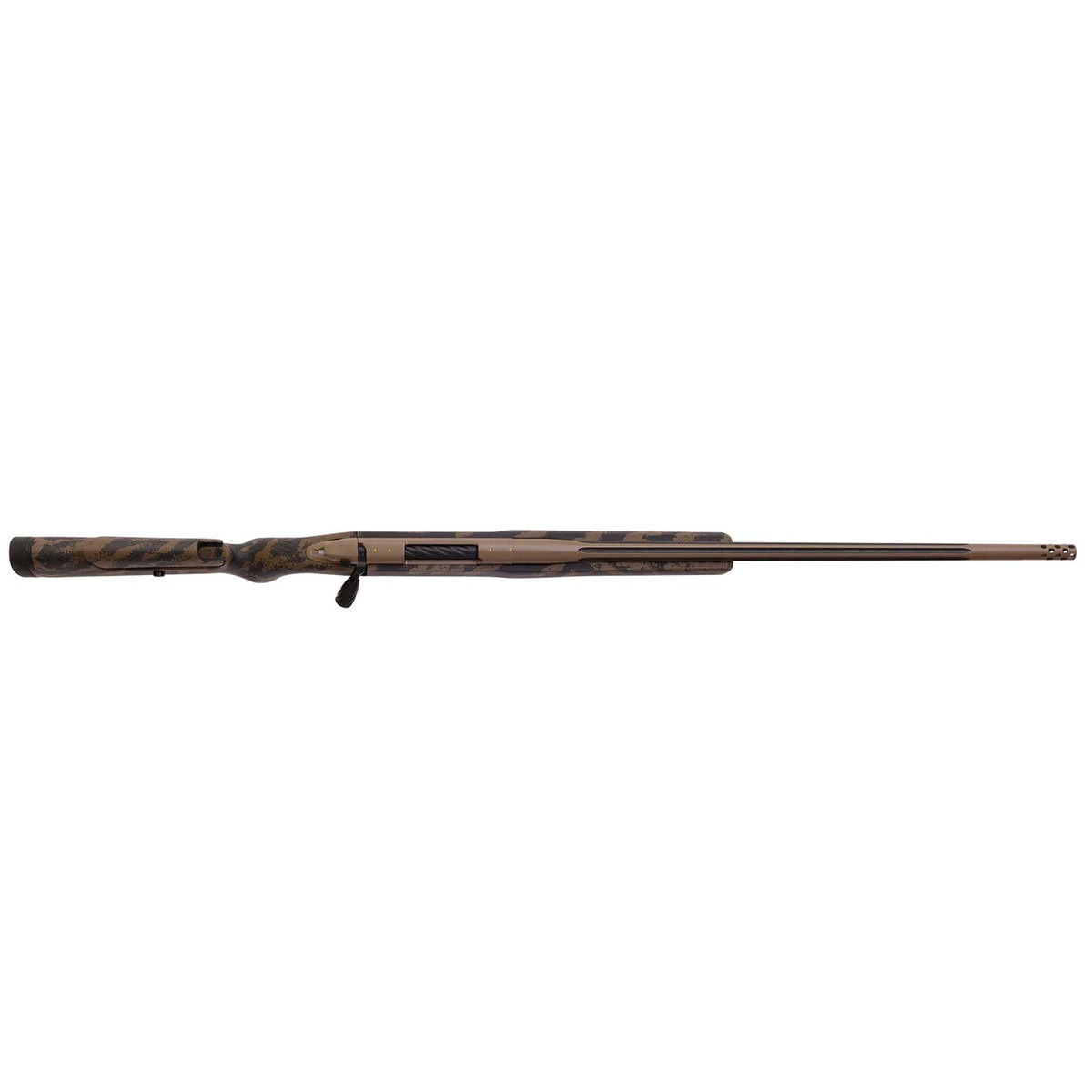 Weatherby Mark V Accumark Elite Coyote Tan Bolt Action Rifle - 300 Weatherby Magnum - Carbon Fiber w / Brown Sponge Patterns Weatherby Mark V Accumark Elite Coyote Tan Bolt Action Rifle - 300 Weatherby Magnum - Carbon Fiber w / Brown Sponge Patterns