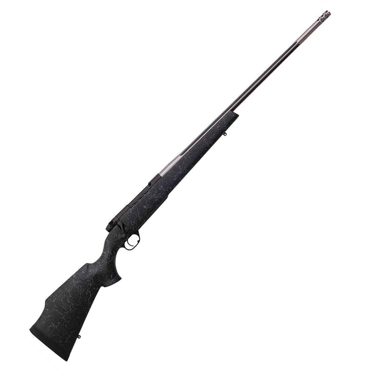 Weatherby Mark V Accumark Graphite Black Cerakote Bolt Action Rifle - 338 Weatherby RPM - 26in - Camo Weatherby Mark V Accumark Graphite Black Cerakote Bolt Action Rifle - 338 Weatherby RPM - 26in - Camo