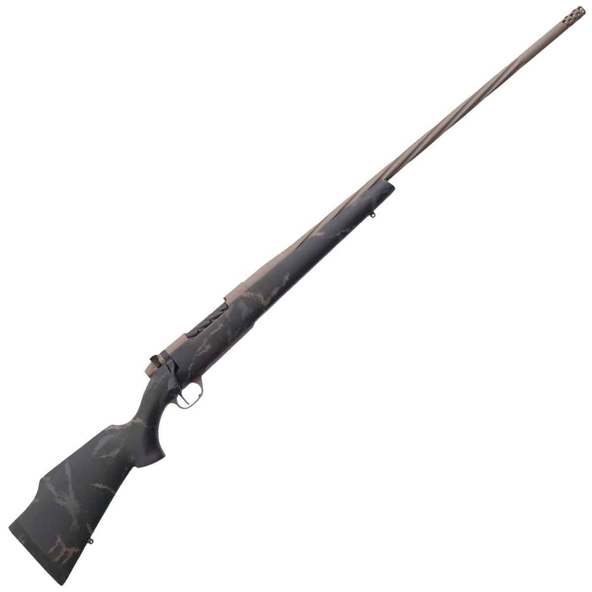 Weatherby Mark V Accumark Limited Graphite Black Bolt Action Rifle - 257 Weatherby Magnum - Black with Flat Dark Earth Sponge Weatherby Mark V Accumark Limited Graphite Black Bolt Action Rifle - 257 Weatherby Magnum - Black with Flat Dark Earth Sponge