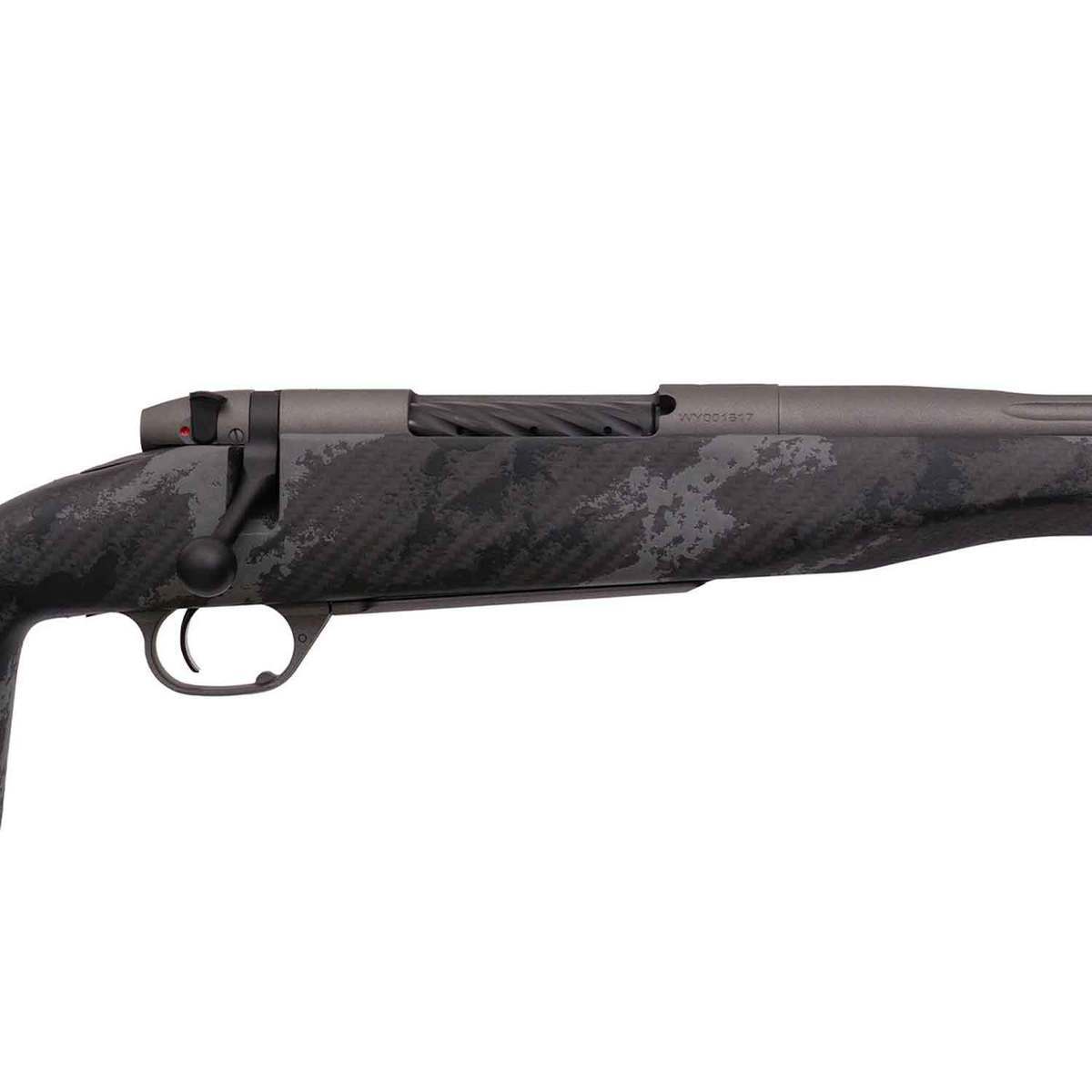 Weatherby Mark V Accumark Pro Tungsten Cerakote Left Hand Bolt Action Rifle - 30-378 Weatherby Magnum - 26in - Carbon Fiber w/ Gray Sponge Patterns Weatherby Mark V Accumark Pro Tungsten Cerakote Left Hand Bolt Action Rifle - 30-378 Weatherby Magnum - 26in - Carbon Fiber w/ Gray Sponge Patterns