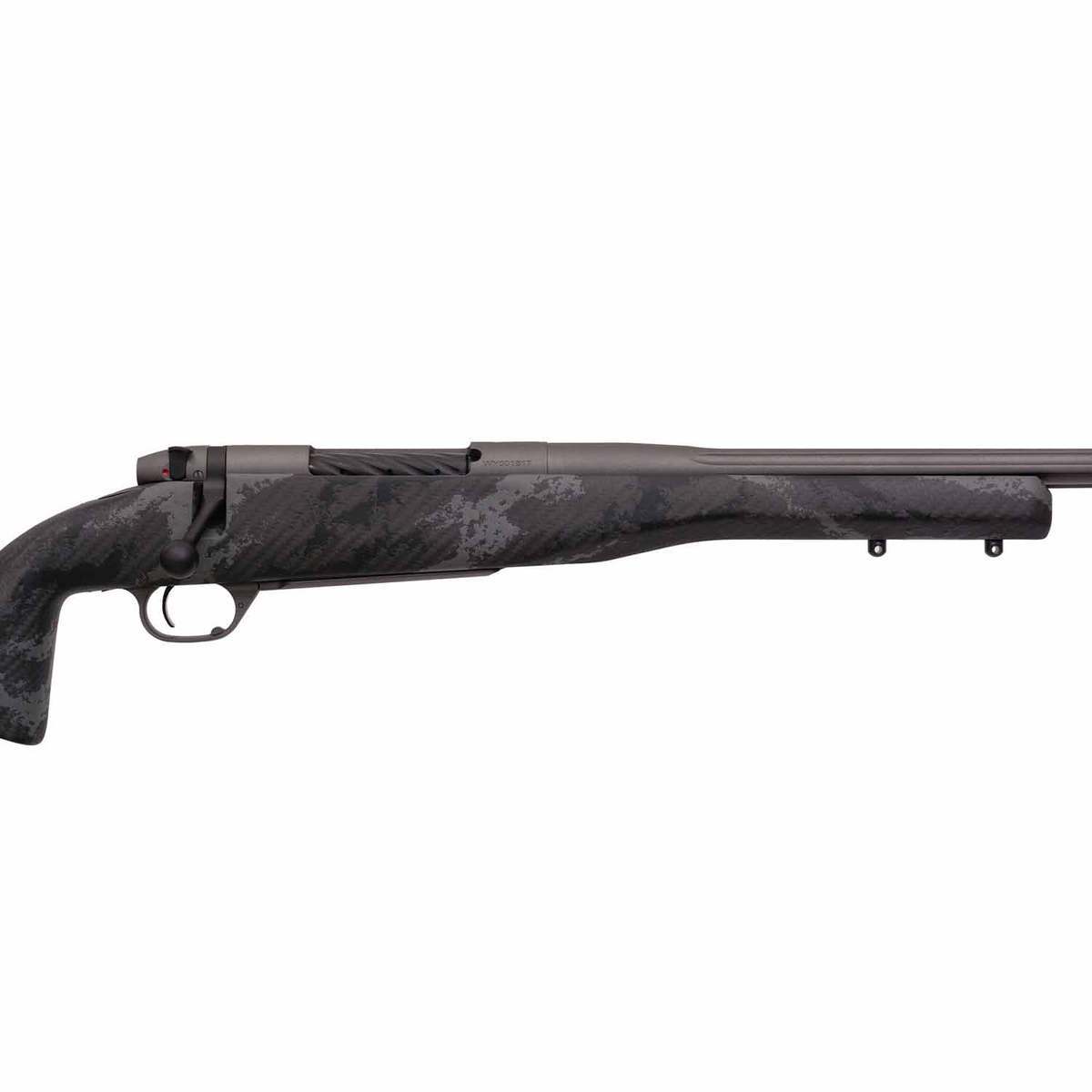 Weatherby Mark V Accumark Pro Tungsten Gray Bolt Action Rifle - 6.5-300 Weatherby Magnum - Gray Sponge Pattern Accents Weatherby Mark V Accumark Pro Tungsten Gray Bolt Action Rifle - 6.5-300 Weatherby Magnum - Gray Sponge Pattern Accents