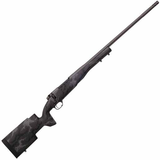 Weatherby Mark V Accumark Pro Tungsten Gray Bolt Action Rifle - 6.5 Weatherby RPM - Carbon Fiber With Gray Sponge Patterns image