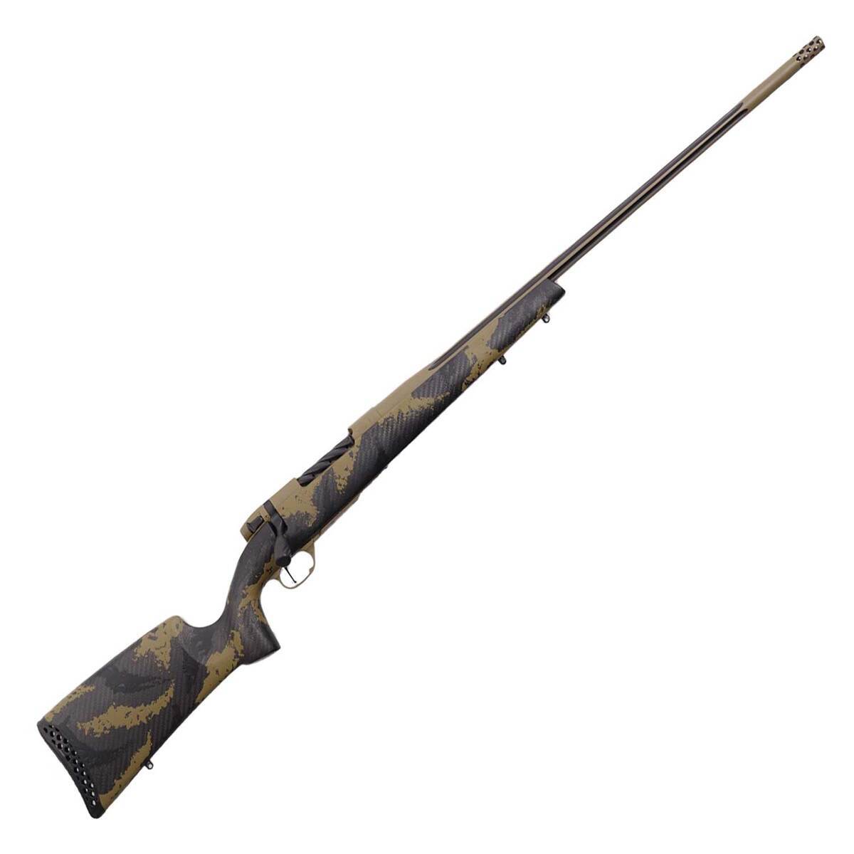 Weatherby Mark V Apex Coyote Tan Cerakote Left Hand Bolt Action Rifle - 30-378 Weatherby Magnum - 26in - Camo Weatherby Mark V Apex Coyote Tan Cerakote Left Hand Bolt Action Rifle - 30-378 Weatherby Magnum - 26in - Camo