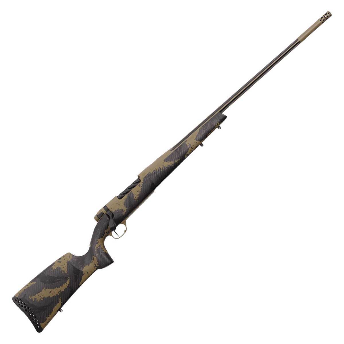 Weatherby Mark V Apex Coyote Tan Cerakote Left Hand Bolt Action Rifle - 300 Weatherby Magnum - 28in - Camo Weatherby Mark V Apex Coyote Tan Cerakote Left Hand Bolt Action Rifle - 300 Weatherby Magnum - 28in - Camo